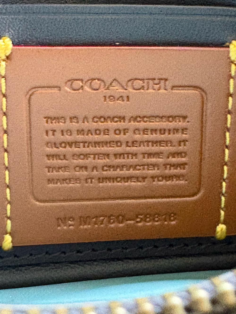 Coach 1941 Blue Clutch Wristlet - Picture 6 of 13